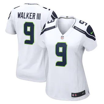 womens nike kenneth walker iii white seattle seahawks away 